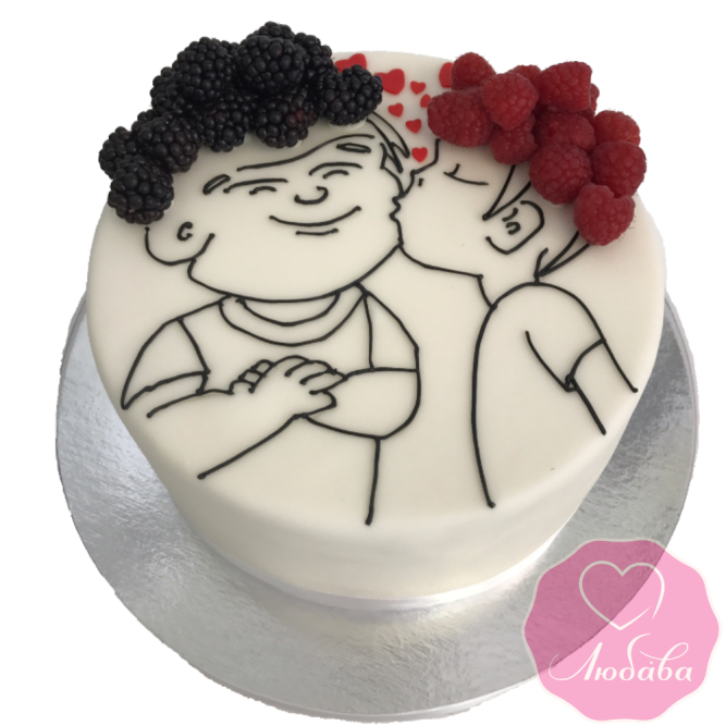 Tort Na Den Rozhdeniya Vlyublennaya Para 1952 Na Zakaz V Konditerskoj Lyubava S Dostavkoj