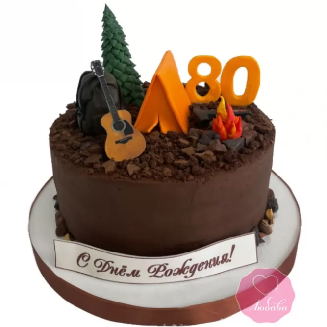 Торт на 80 лет №3199