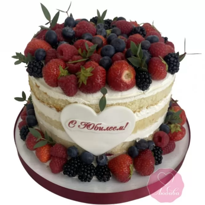 Торт с ягодами №3268