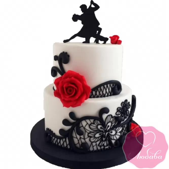 Торт на день рождения для танцоров №2338