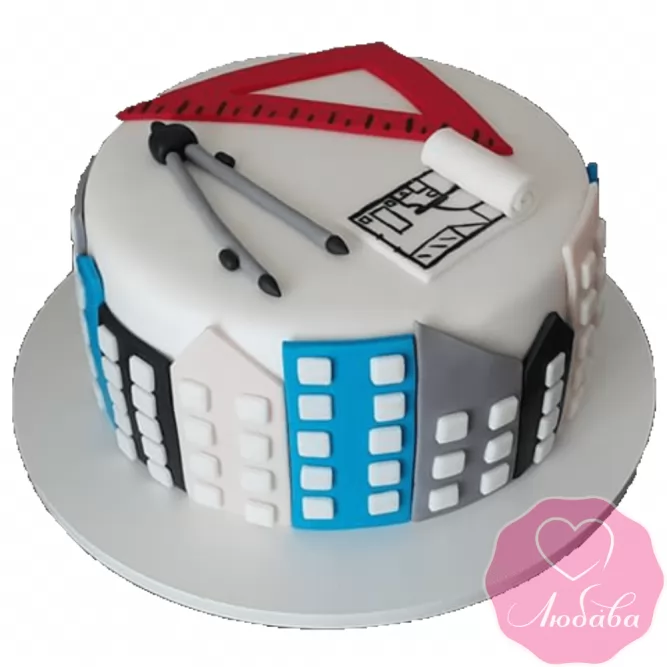 Торт на день рождения архитектору №2351