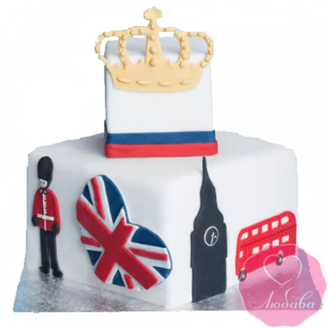 Торт на день рождения Лондон №2355