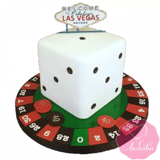 Торт на день рождения казино №2367