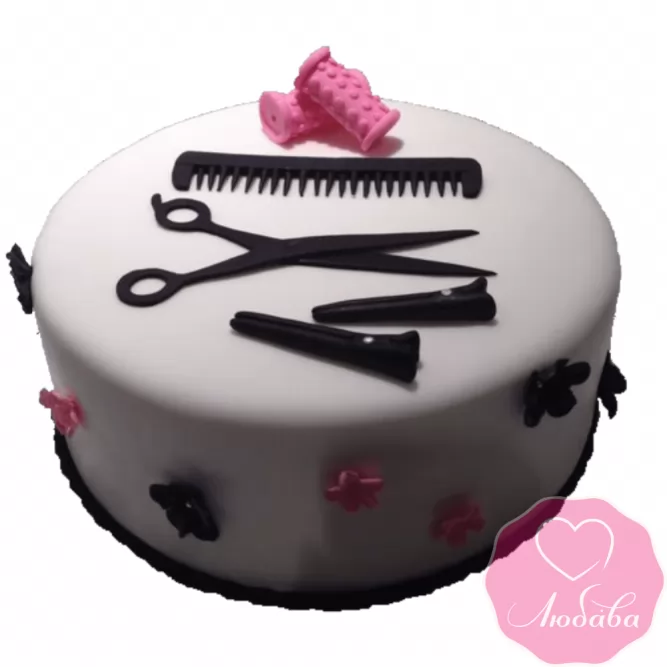 Торт на день рождения для парикмахера №2368