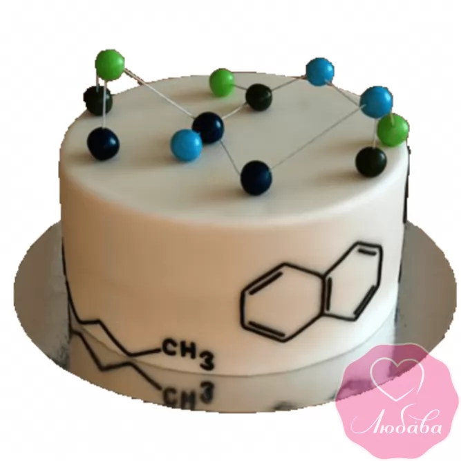 Торт на день рождения химику №2375