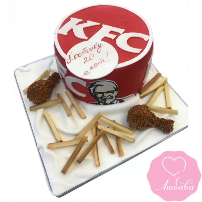 Торт на день рождения KFC №2421