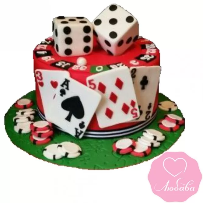 Торт на день рождения казино №2454