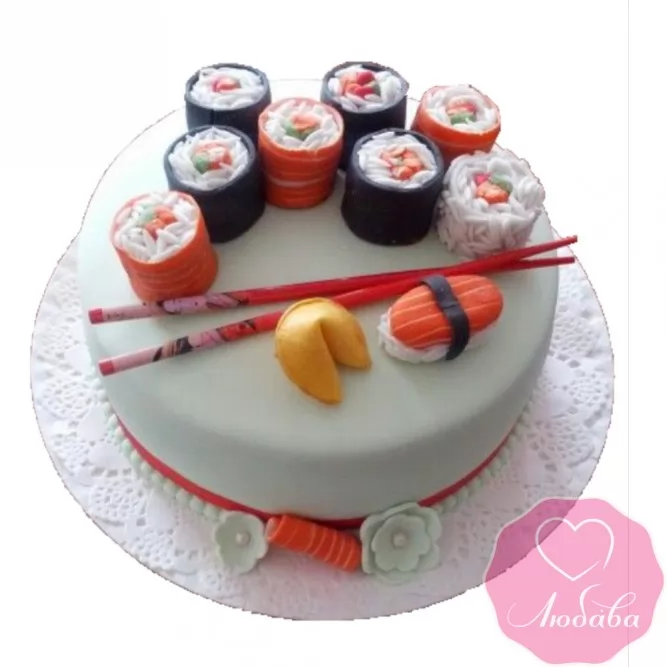 Торт на день рождения суши №2468