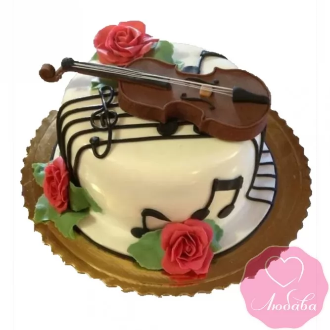 Торт на день рождения скрипачу №2483