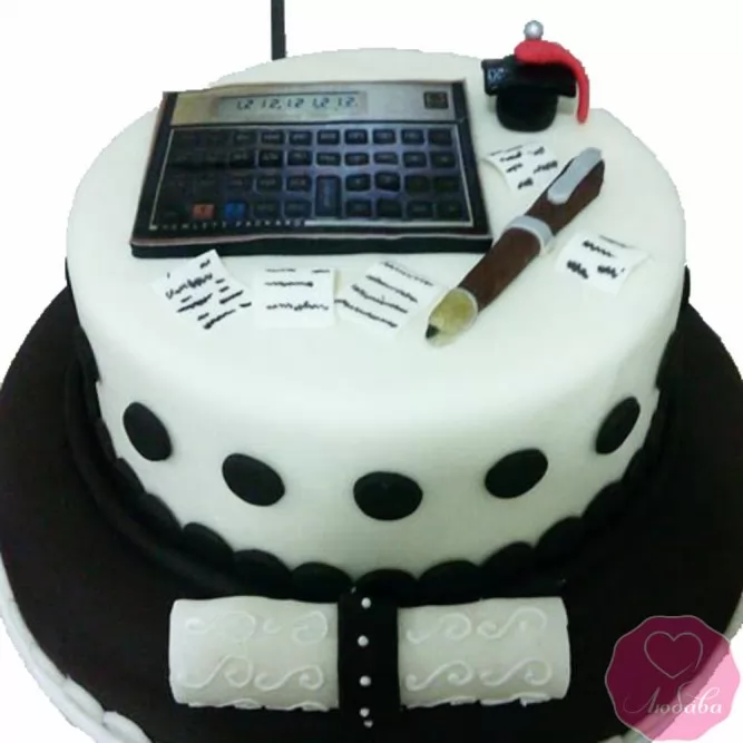 Торт на день рождения бухгалтеру №2696