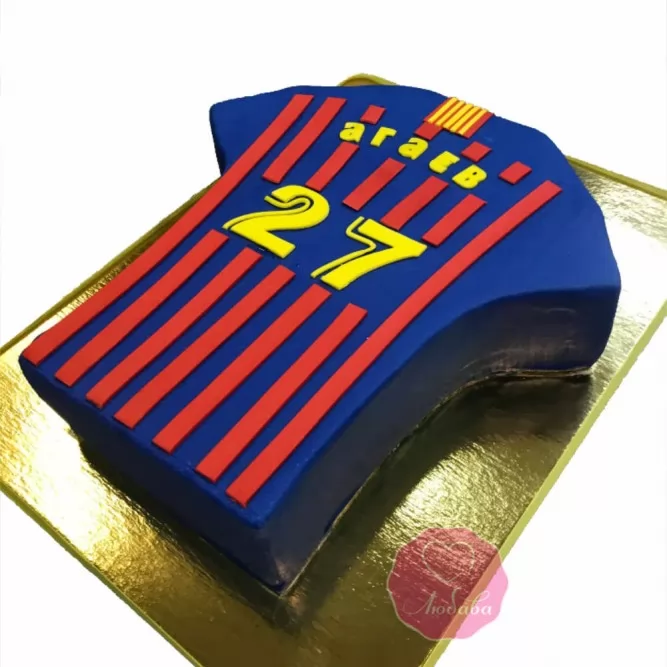 Торт на день рождения болельщику ФК Барселона №2737
