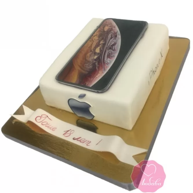 Торт на день рождения IPhone XS №2748