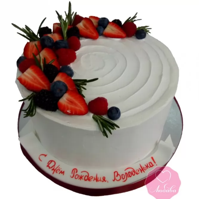 Торт со свежими ягодами №2802