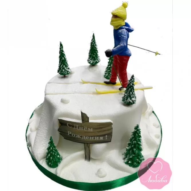 Торт лыжнику №2901