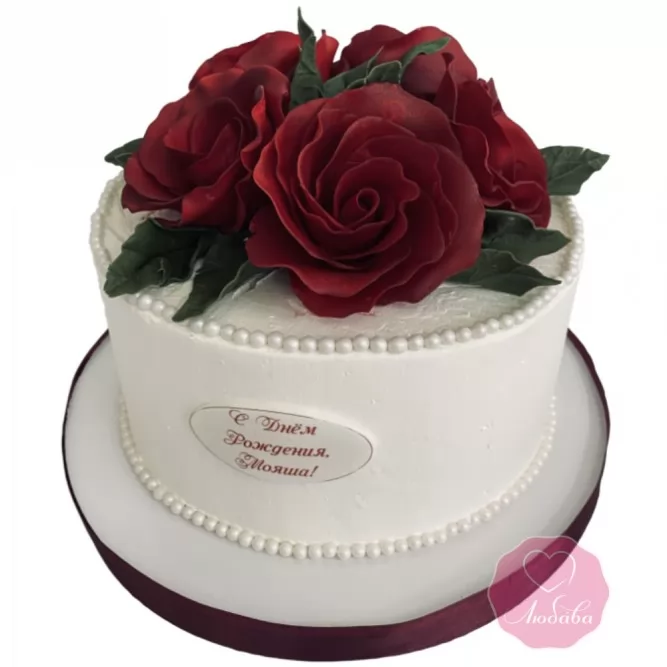 Торт с розами №3020