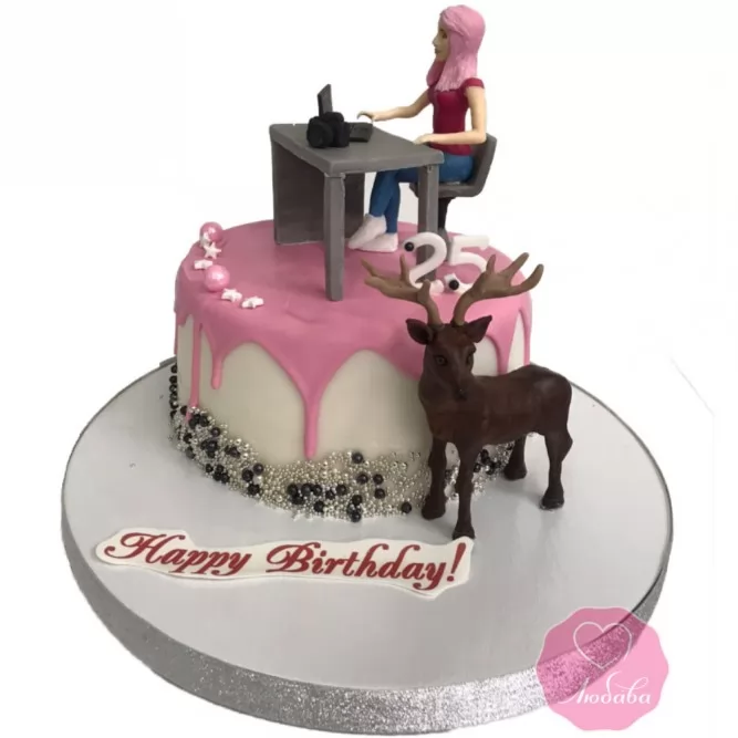 Торт на день рождения девушке №3184