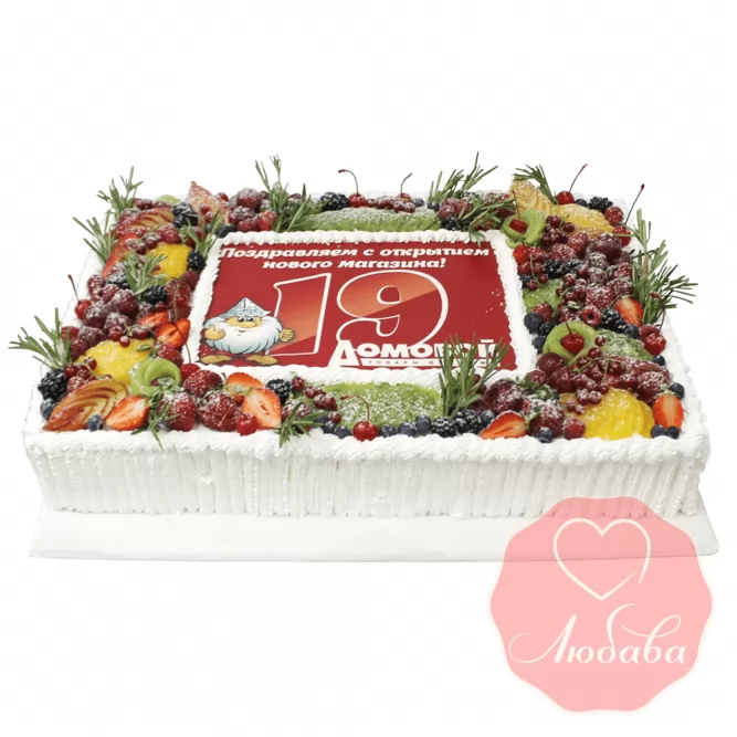 Торт с ягодами корпоративный №1312