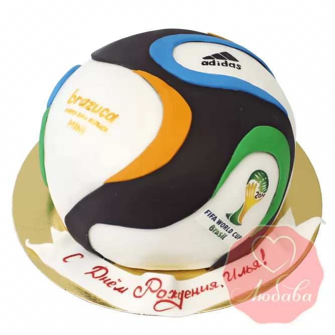 3Д торт футбольный мяч FIFA №1411