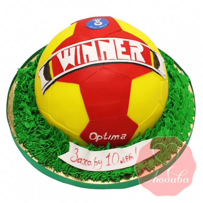 3Д торт футбольный мяч №1440