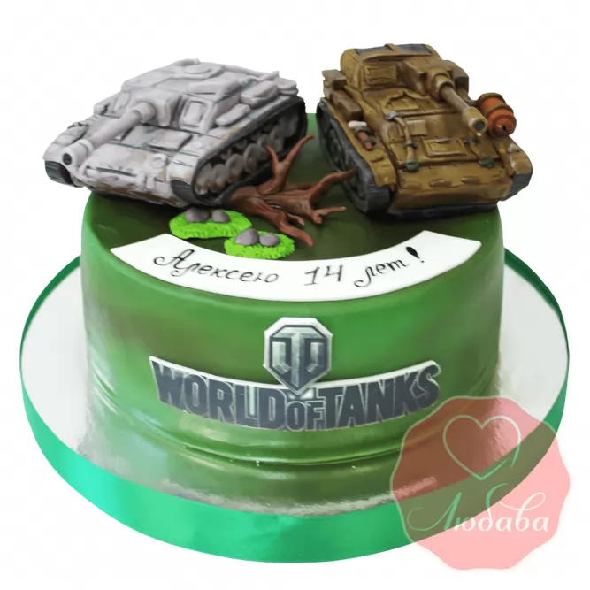 Имбирные Пряники на торт для мальчика танки World of Tanks
