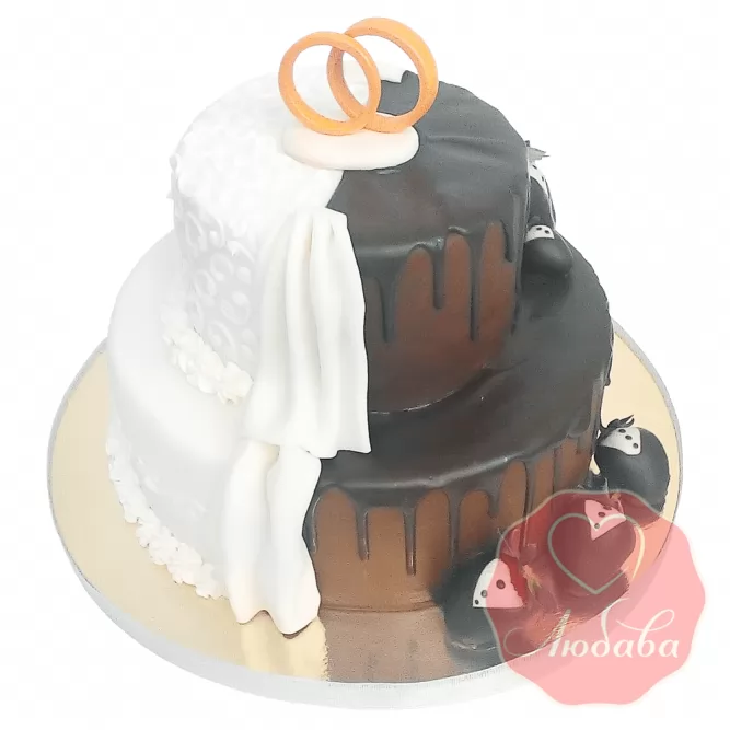 Свадебный торт Шоколадный №1656