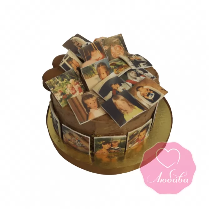 Торт на день рождения с фотографиями №1851