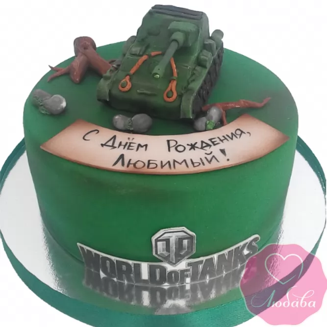 Торт на день рождения World of tanks №1944