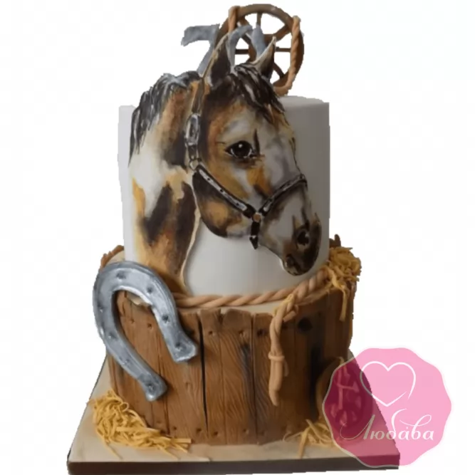 торт детский с лошадкой №2041