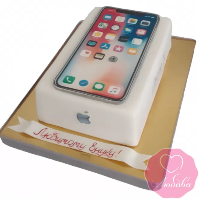 торт на день рождения iphone X №2113