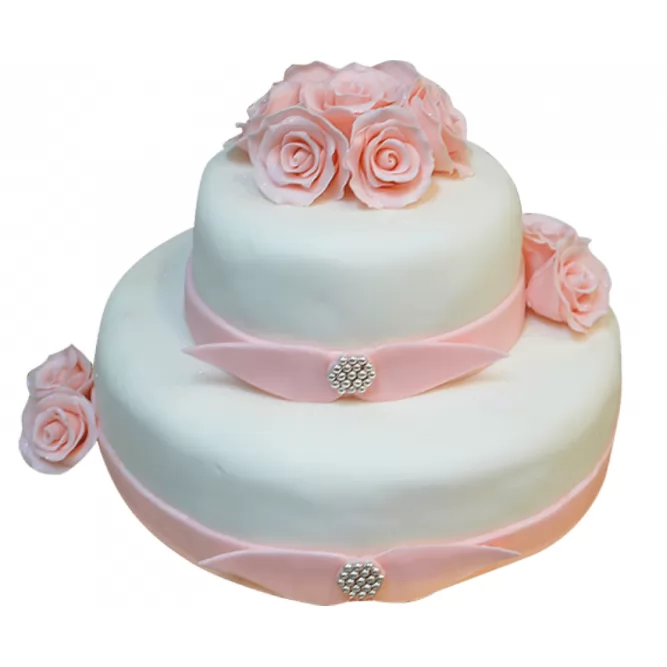 Торт Свадебный Цветы №142