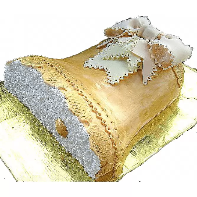 Торт Золотой колокольчик с бантиком №578