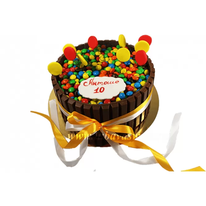 Торт Разноцветные драже №599