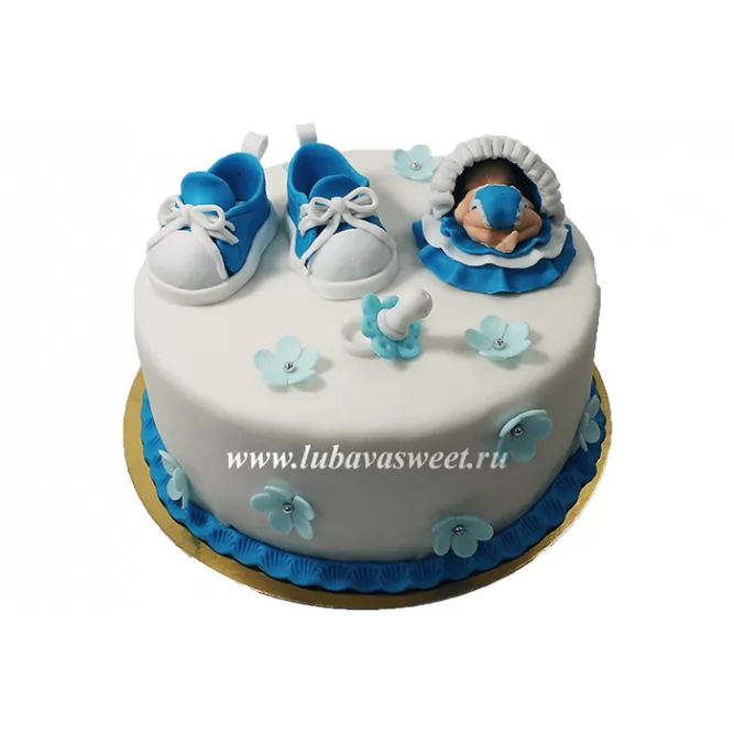 Торт на рождение малыша №640