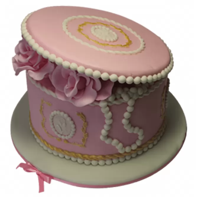 Торт Розовая шкатулка №483