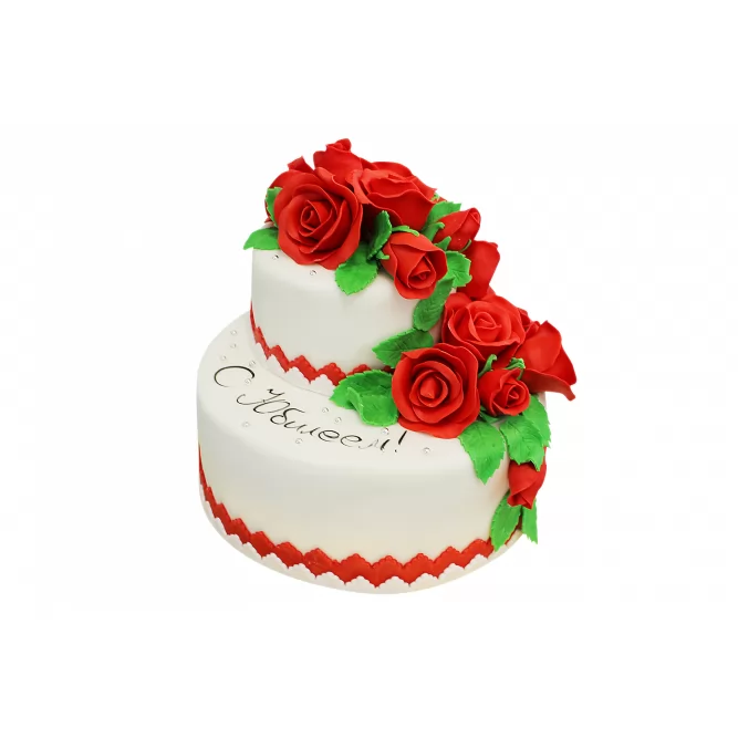 Торт Красные розы №185