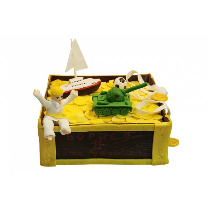 Торт Сундучок с игрушками №417