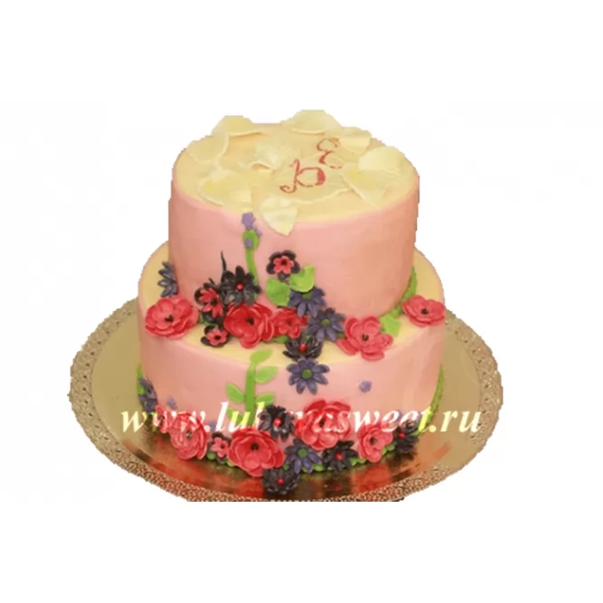 Торт с полевыми цветами №260