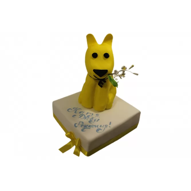 Торт Желтый щенок №458