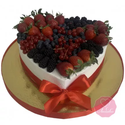 Торт украшенный ягодами - 62 фото