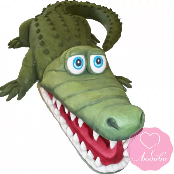 Торт детский крокодил №2165