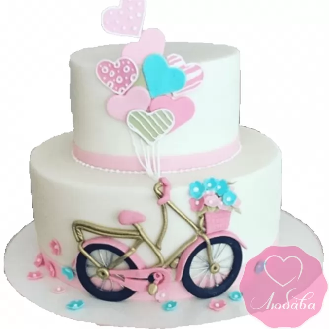 Торт детский с велосипедом №2316