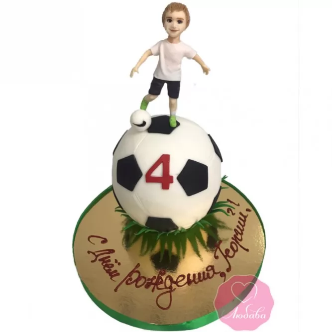 Торт для мальчика футбол №2942