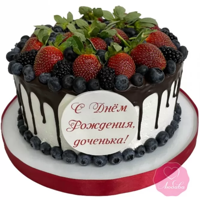 Торт с ягодами №3164