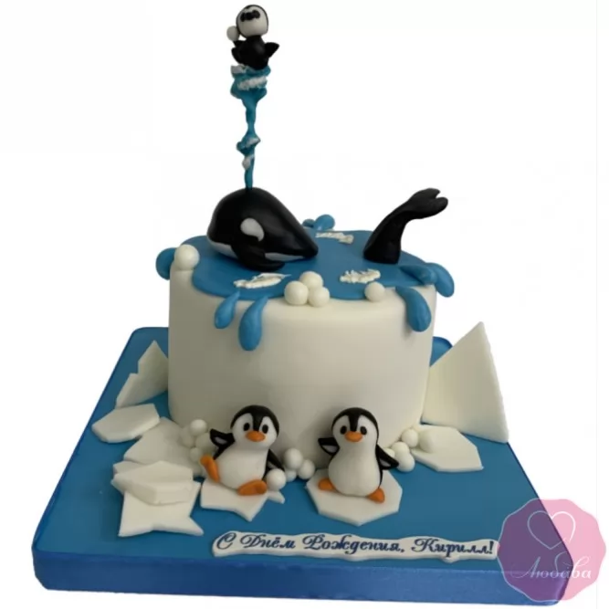 Торт пингвин №3297