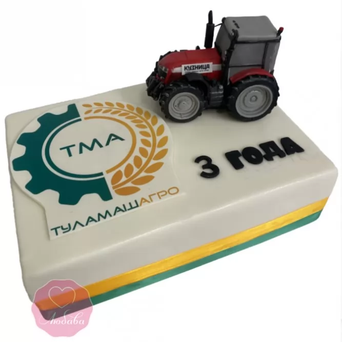 Торт с трактором №3258