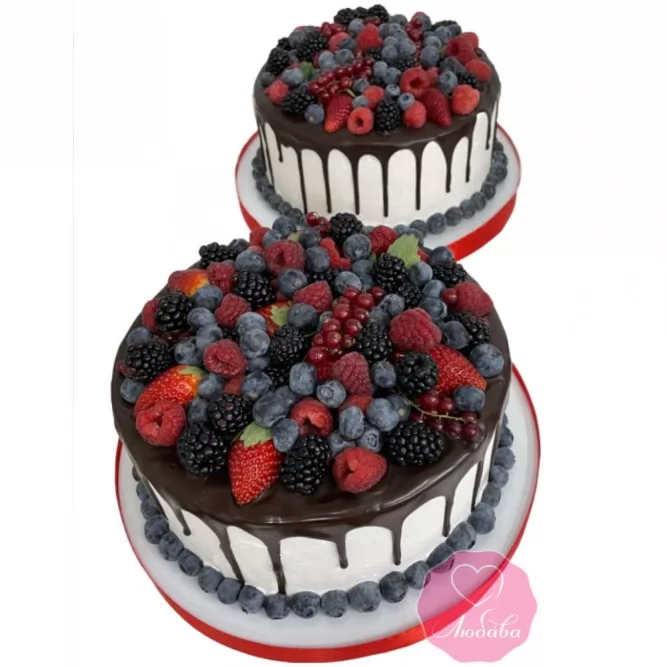 Торт с ягодами №3339