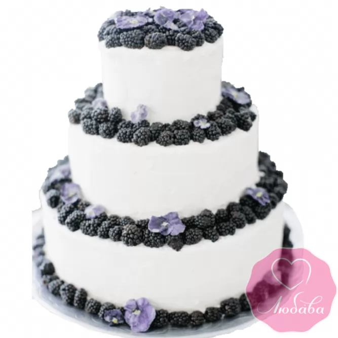 Торт свадебный с ягодами №2152