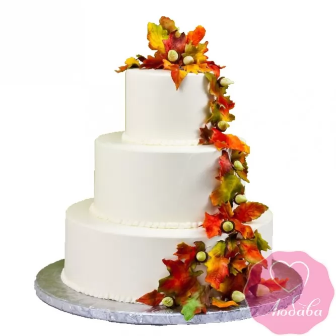 Торт свадебный осенний №2642