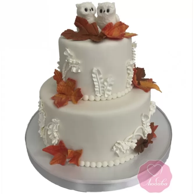 Свадебный торт белый №3101