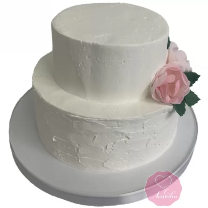 Торт свадебный белый №3167